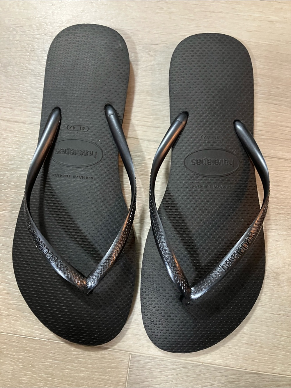 New , Havaianas Women's 11 , Eu 41/42  Flip Flop Sandals in Black